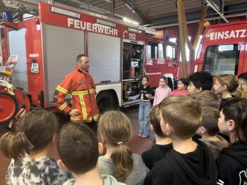 Besuch bei der Feuerwehr in Rielasingen,