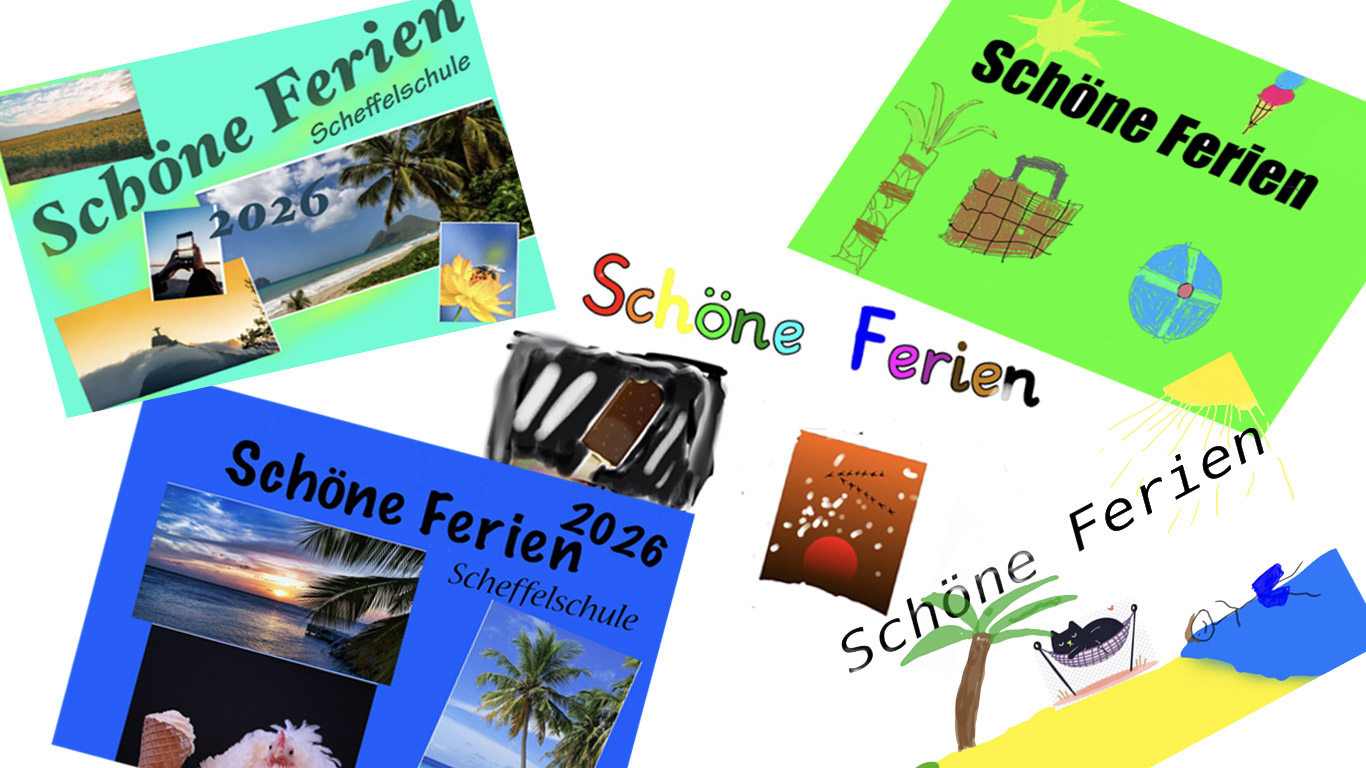 Schöne Ferien wünscht die iPad-AG der Scheffelschule Rielasingen